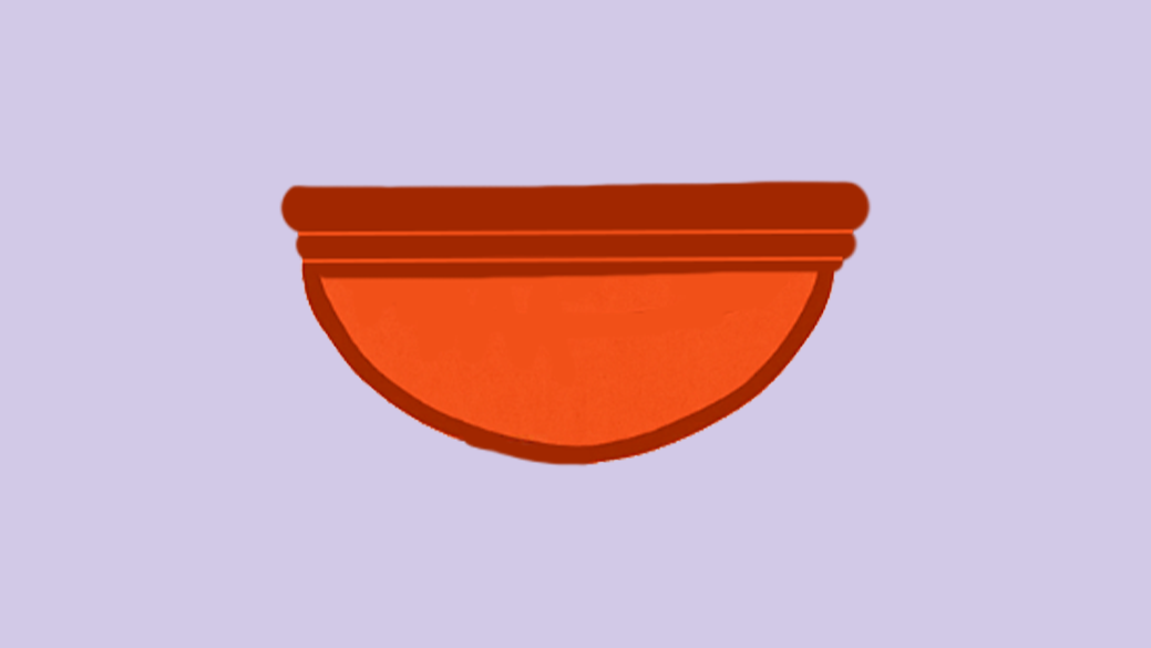 Red illustration of umi disc