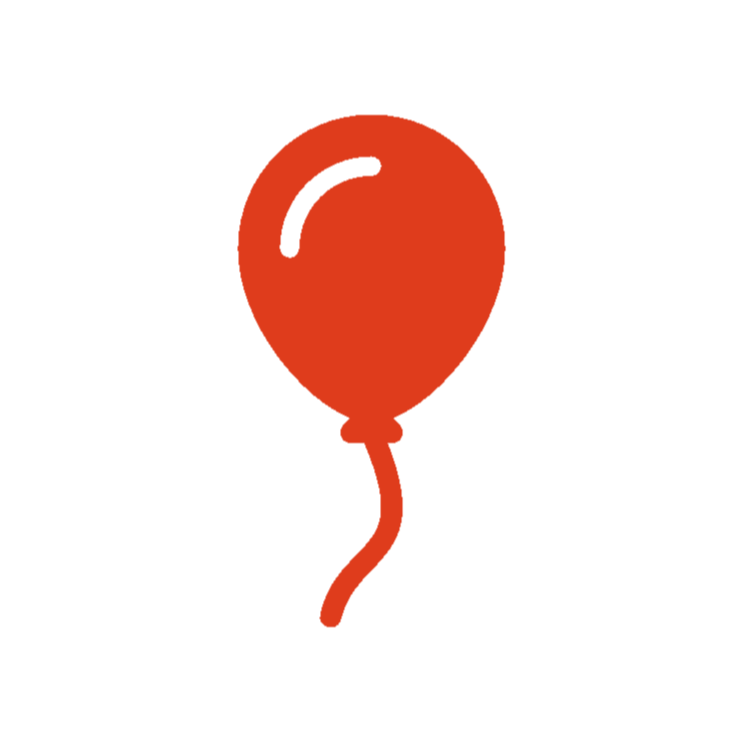 Red balloon icon